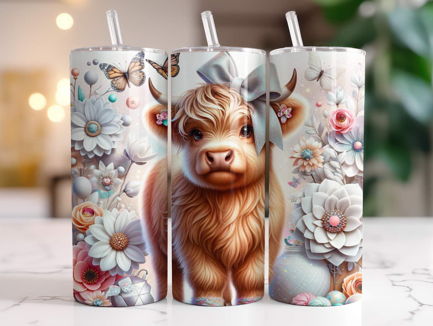 Thermobecher Highlandcow verschied. Design